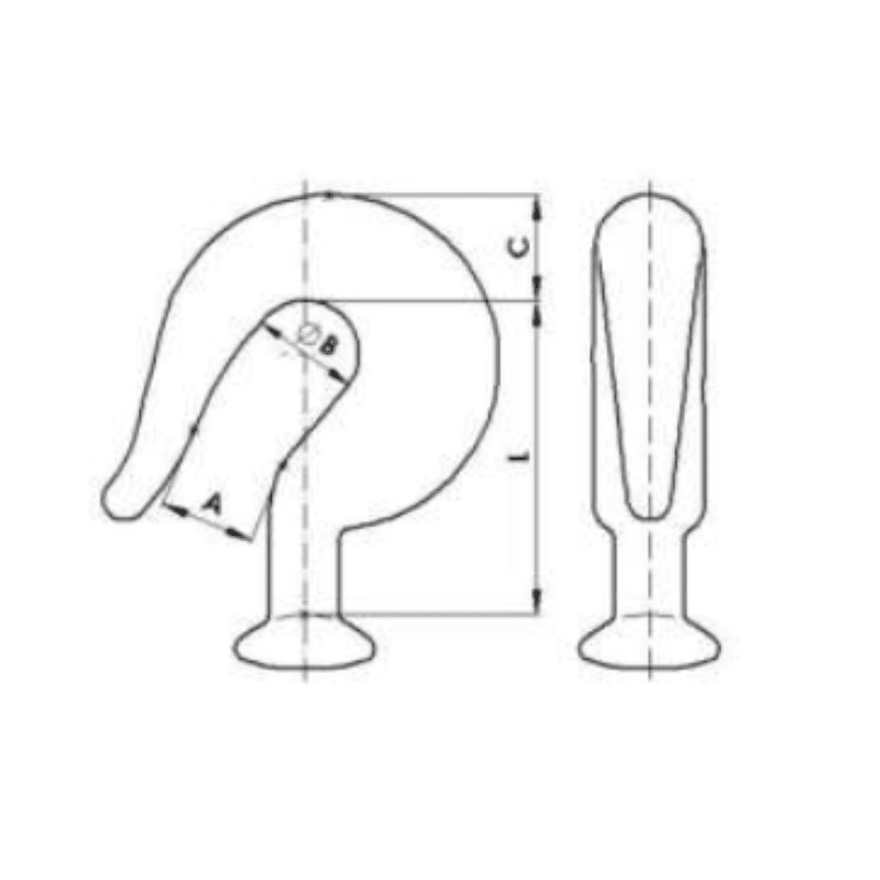 ADAPTADORES ANZUELOS BOLA 12.5KN MODELO GB-16 ARAGCU AT2