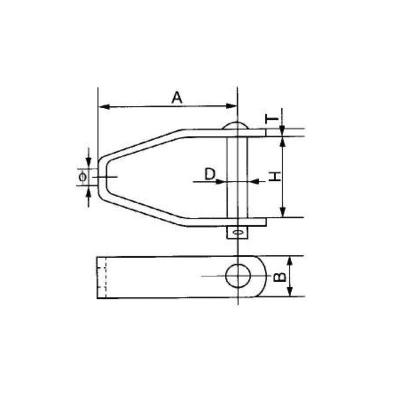 CLEVIS UNIPOLARES SOPORTE HORQUILLA CRUCETA AISLADO MODELO DB-13 ARAGCU HE2