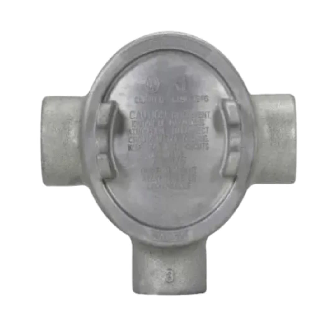 CAJA REDONDA TIPO GUAX HIERRO 1'' COVER Ø3'' NEMA 7 CL1 DIV1&2 UL CROUSE HINDS