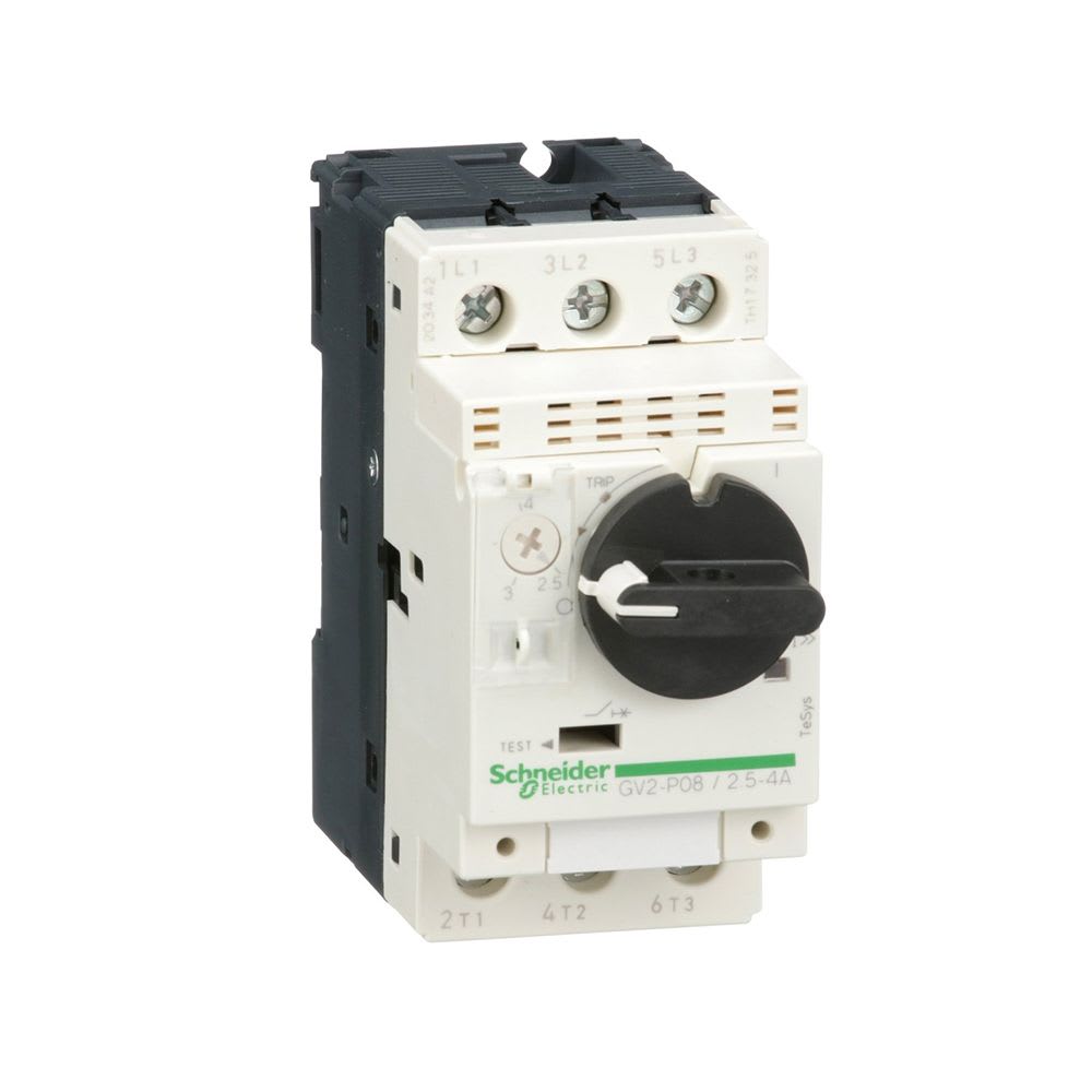 GUARDAMOTOR REGULABLE 2.5-4A 100KA 690VAC TIPO P GV2P08 SCHNEIDER ELECTRIC