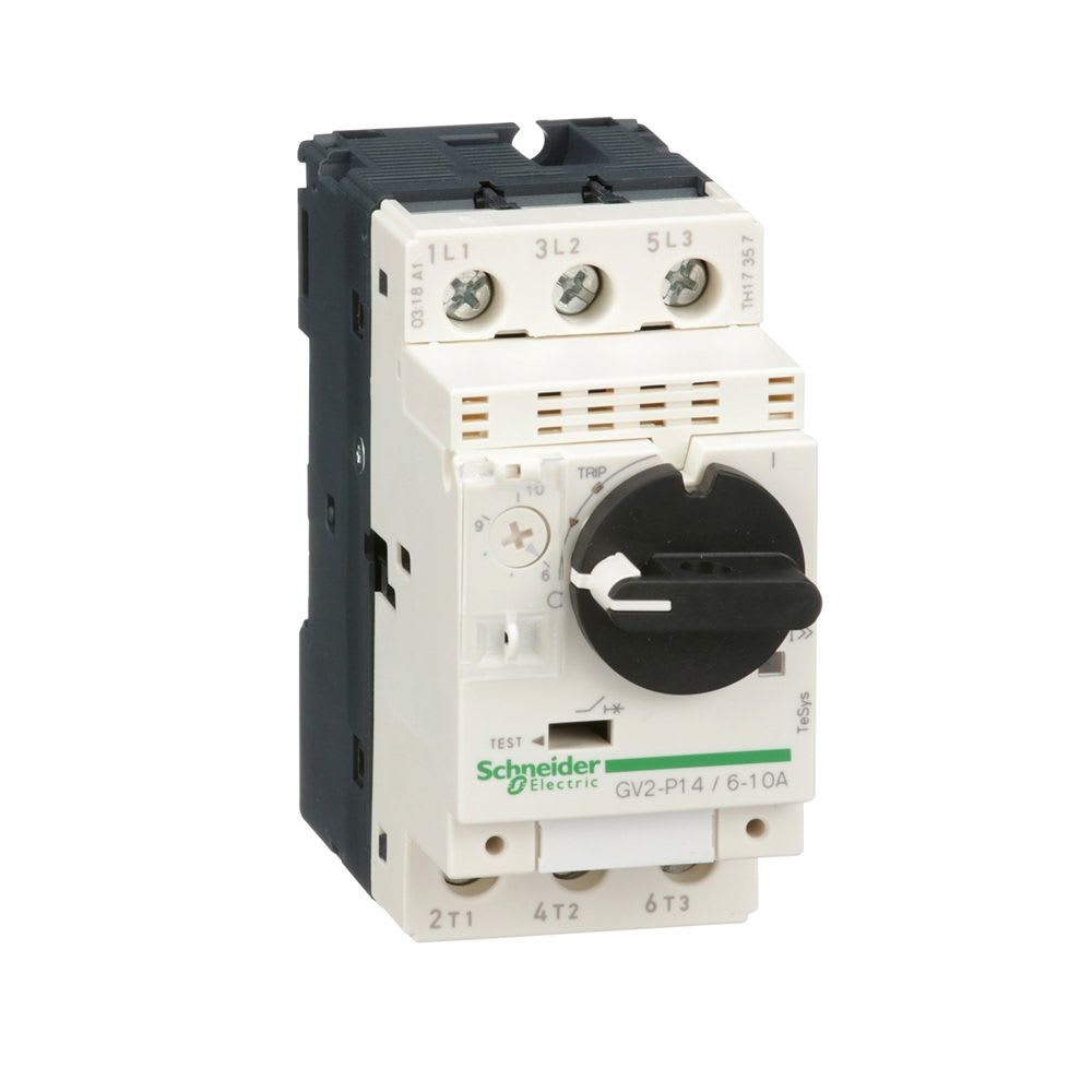 GUARDAMOTOR REGULABLE 6.3-10A 100KA 690VAC TIPO P GV2P14 SCHNEIDER ELECTRIC