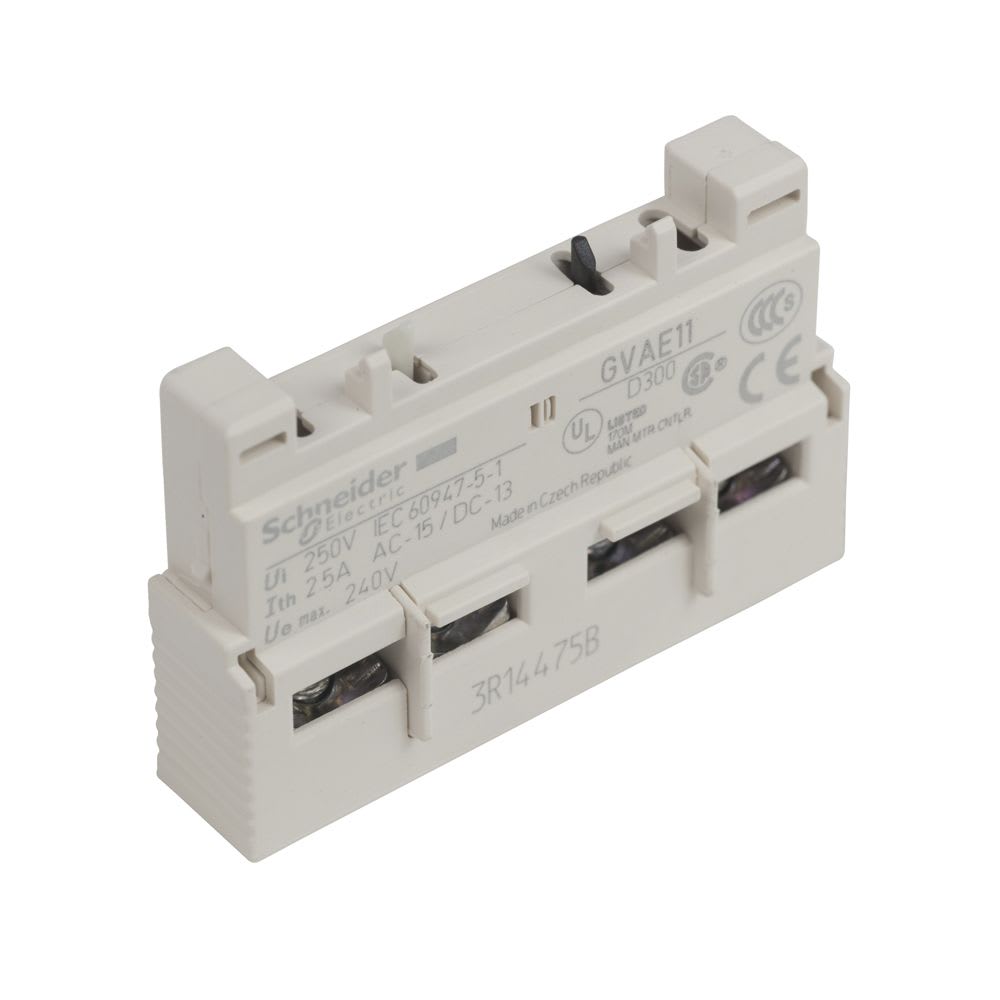 BLOCK DE CONTACTO AUXILIAR FRONTAL 1NA+1NC PARA GUARDAMOTOR GV2 GVAE11 SCHNEIDER ELECTRIC