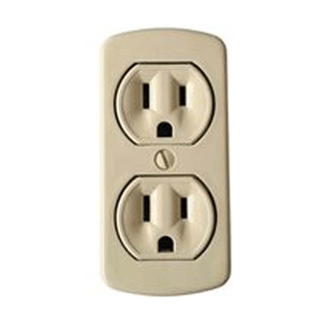 TOMA DOBLE VISIBLE 2X15A L/T 125V 91-I MARFIL LEVITON1