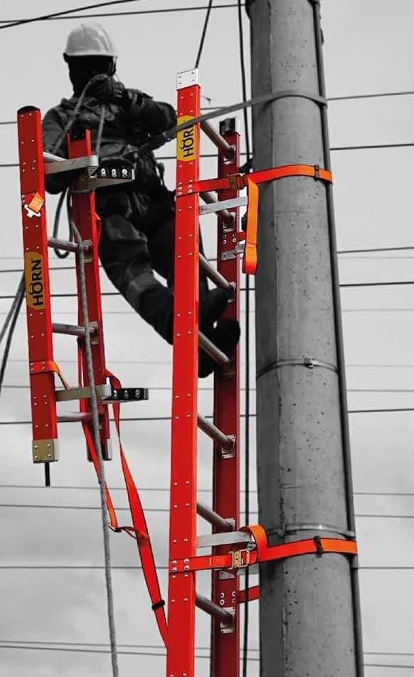 ESCALERAS DIELECTRICAS EMBONABLES (ALUMINIO INYECTADO) HESC-EMB HORN