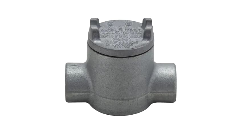 CAJA REDONDA TIPO GUAC HIERRO 1/2'' COVER Ø3'' NEMA 7 CL1 DIV1&2 UL CROUSE HINDS