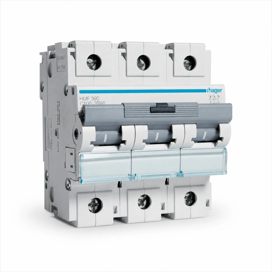 INT. RIEL TERMOMAGNETICO HLF 3P 100A. C 10KA/400V HMF390 HAGER1