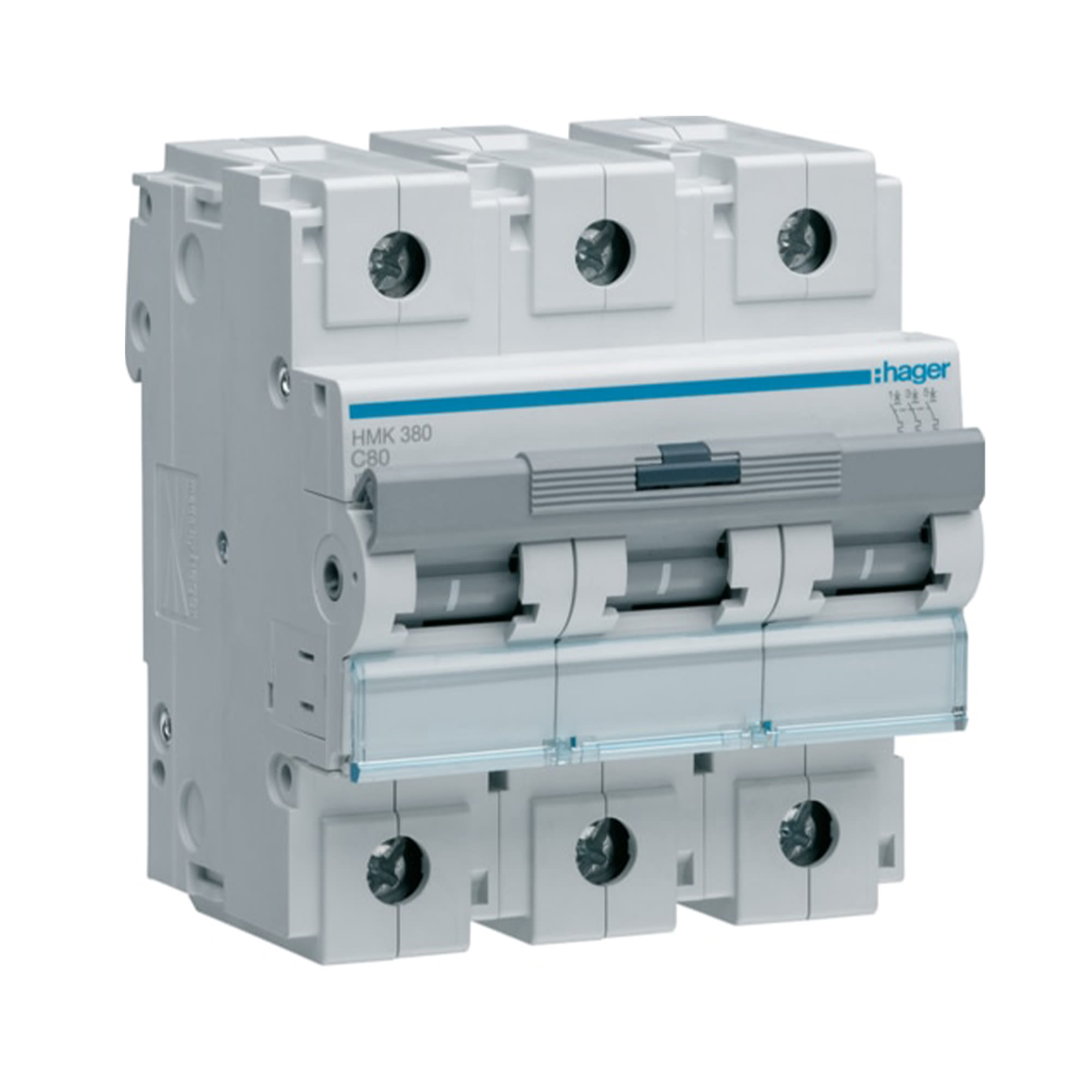 INT. RIEL TERMOMAGNETICO HMK 3P 80A C 30KA/400V HAGER