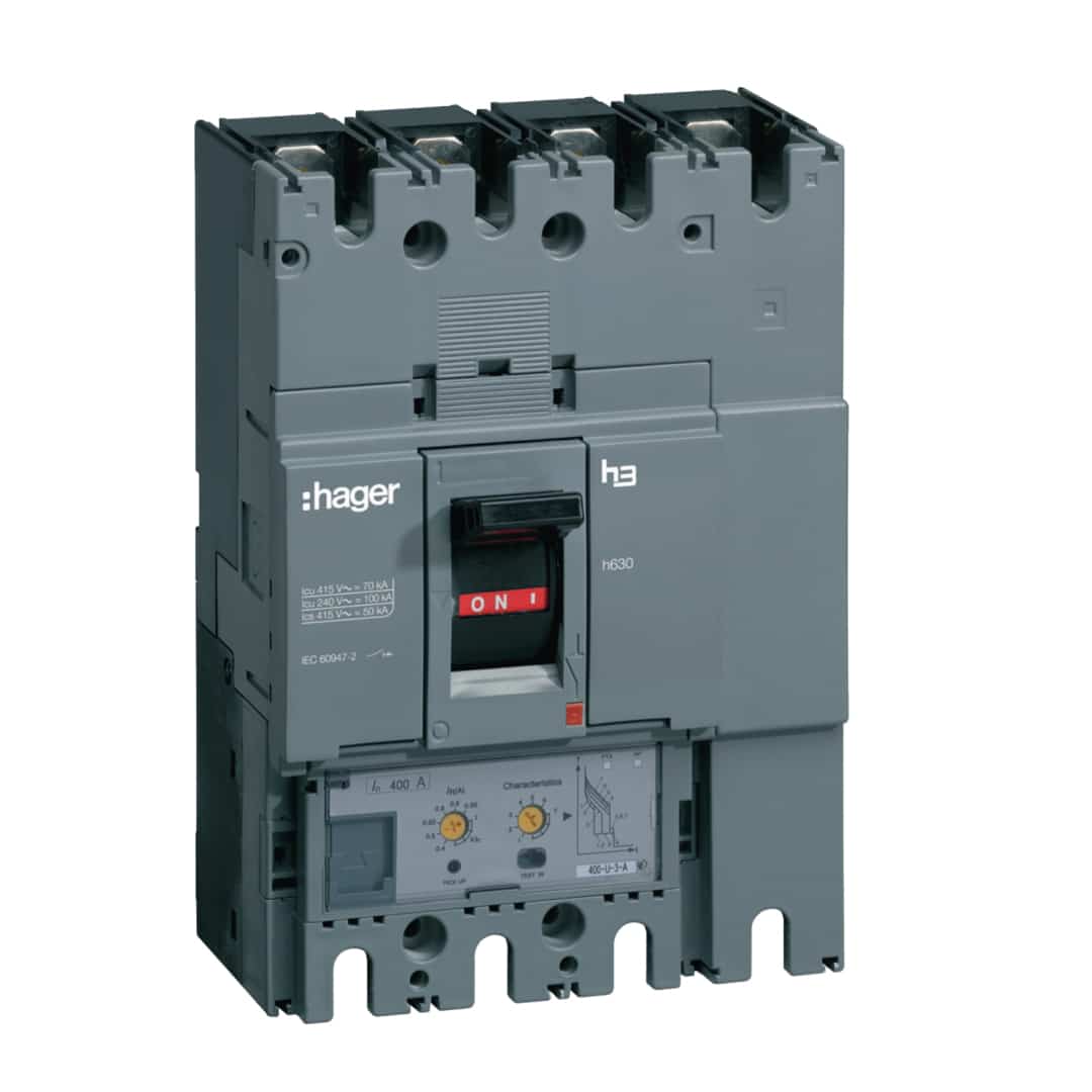 ITM CAJA MOLDEADA FIJO H3E H400E 4P 400A FT/FM. 85KA/220V HAGER