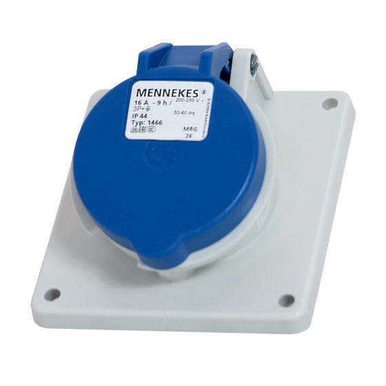 TOMA EMPOTRABLE 16AMP 3P+T 250V AZUL 9H IP44 MENNEKES2