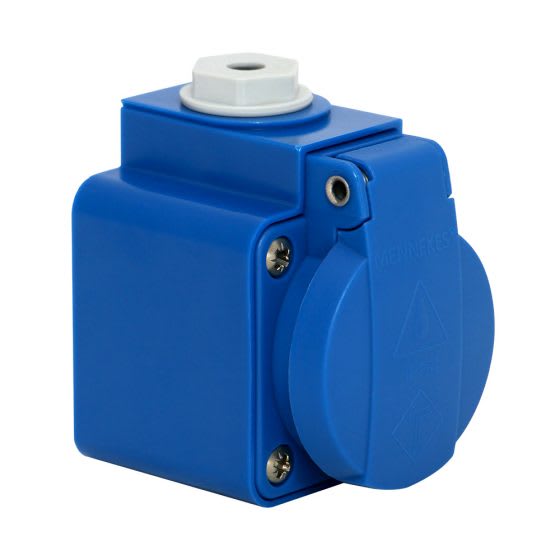 TOMA VISIBLE SCHUKO AZUL 16AMP 2P+T 250V IP44 MENNEKES2