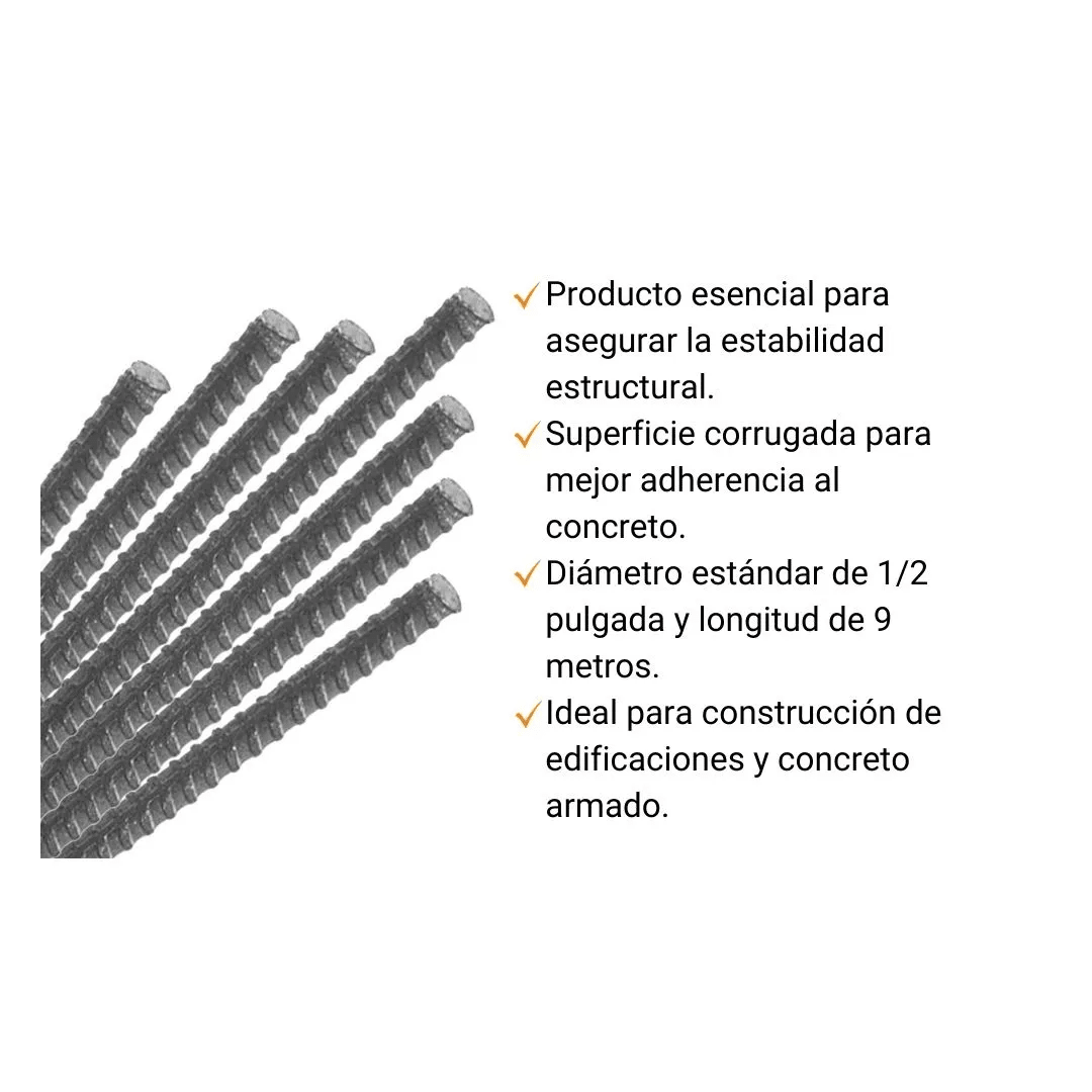 FIERRO 1/2''X9M A615 GRADO 61 ASTM ACERO PARA CONSTRUCCION ACEROS AREQUIPA2