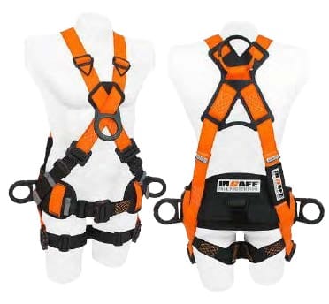 ARNES TIPO X 4 ARGOLLAS DIELEC. CON ARGO. DORSAL EN REATA Y SOPORTE LUMBAR IN 8009-1 INSAFE1