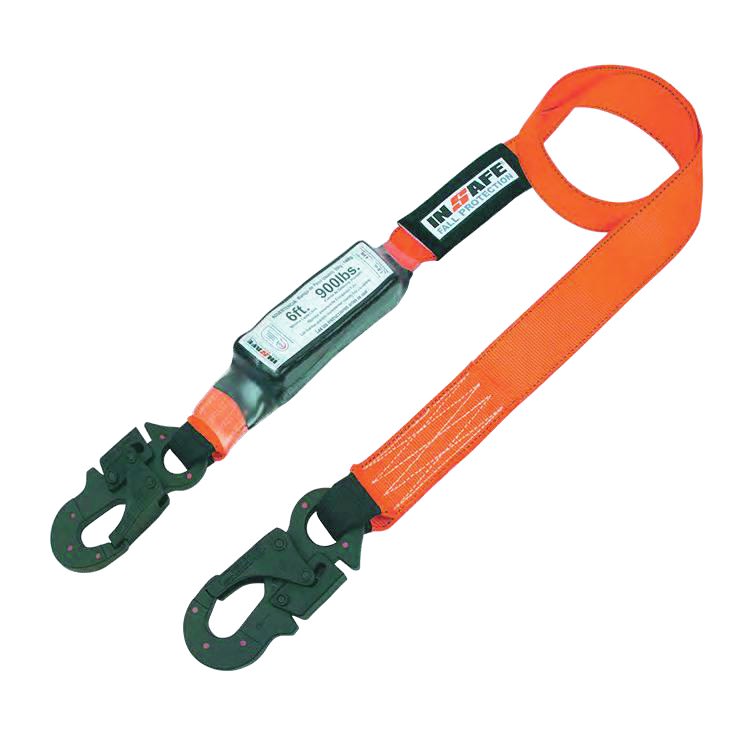 ESLINGA SENCILLA CON ABSORBEDOR Y GANCHOS DIELECTRICOS IN 8020-D INSAFE1