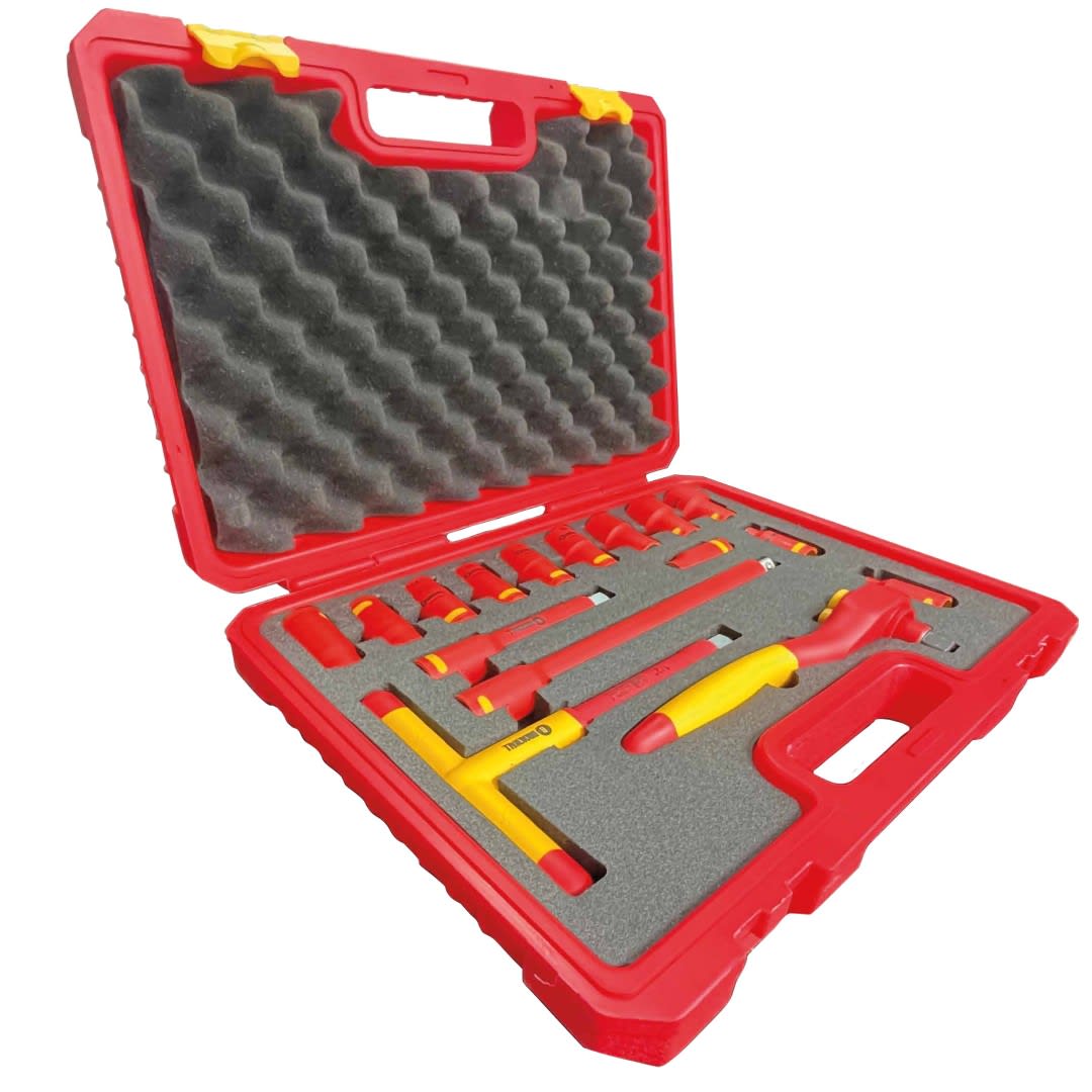 KIT DE 17PZ JUEGO DADOS Y ENCASTRE 1/2'' 100011 BROKWALL1
