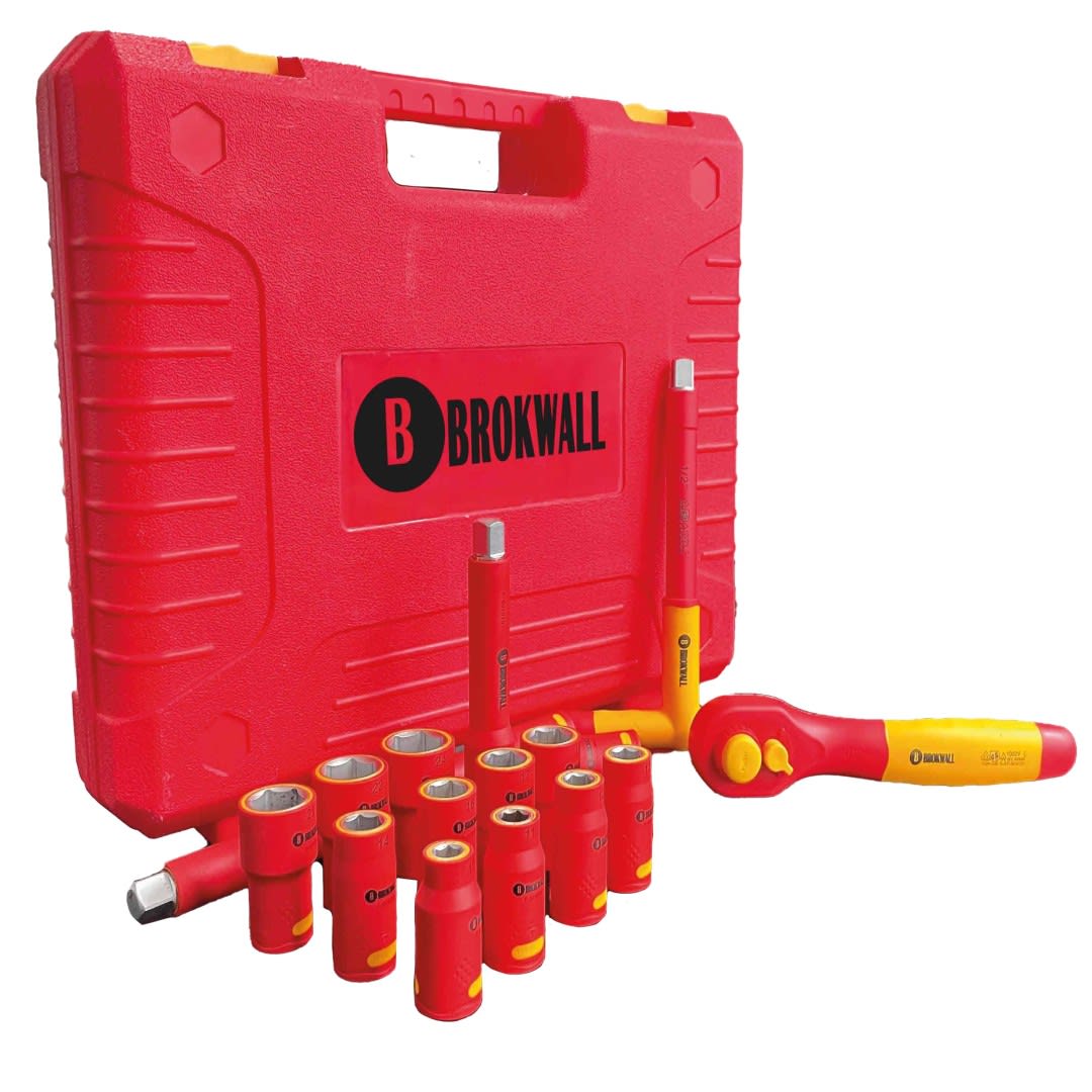 KIT DE 17PZ JUEGO DADOS Y ENCASTRE 1/2'' 100011 BROKWALL2