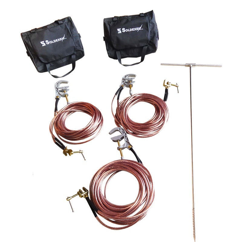 KIT SISTEMA PUESTA A TIERRA TEMPORAL BAJA TENSION S-PTB3P SOLDEXEL