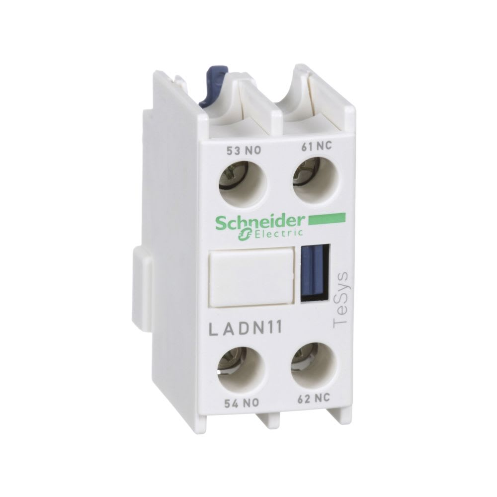 BLOCK DE CONTACTO AUXILIAR FRONTAL 1NA+1NC PARA CONTACTOR LC1 LADN11 SCHNEIDER ELECTRIC1