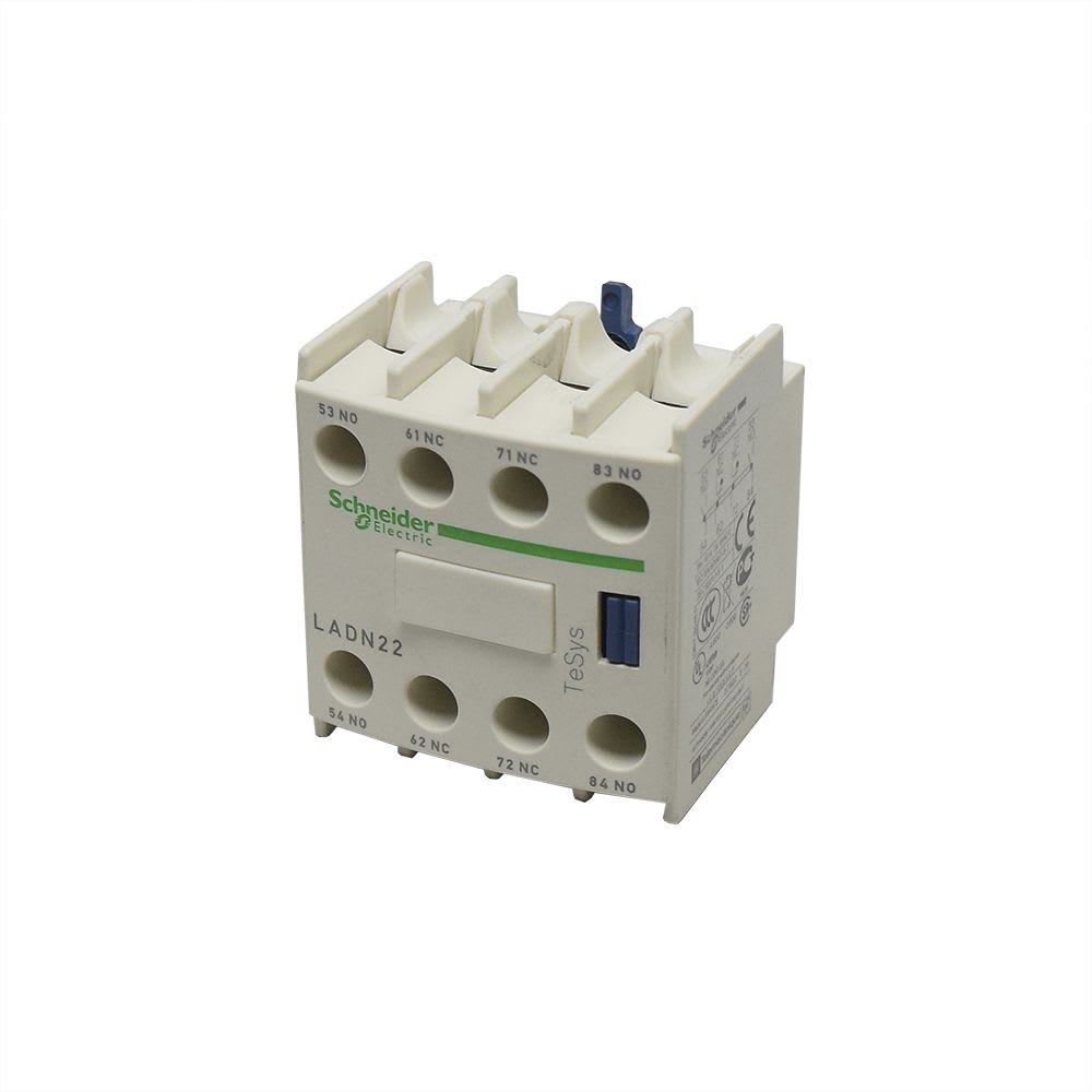 BLOCK DE CONTACTO AUXILIAR FRONTAL 2NA+2NC PARA CONTACTOR LC1 LADN22 SCHNEIDER ELECTRIC