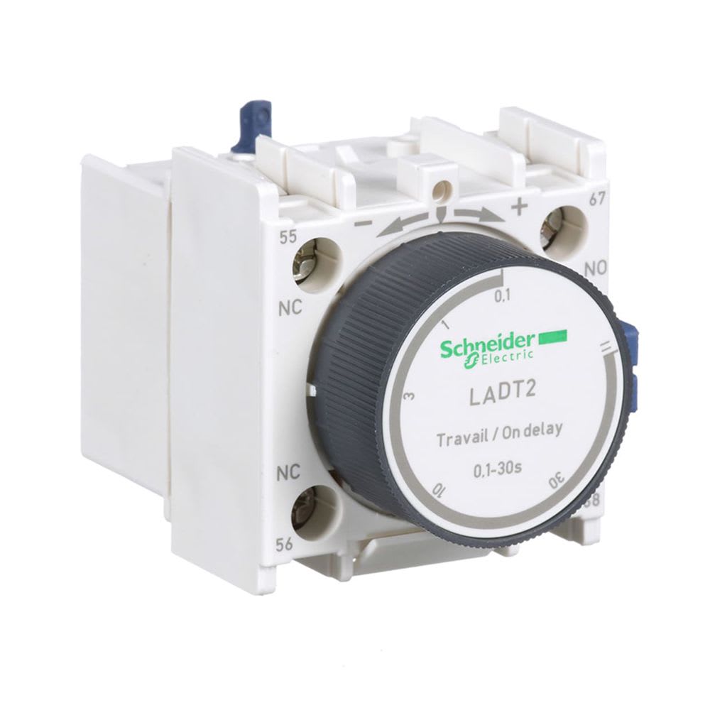 BLOCK TEMPORIZADOR NEUMATICO AL TRABAJO 0.1-30SEG 1NA+1NC LADT2 SCHNEIDER ELECTRIC