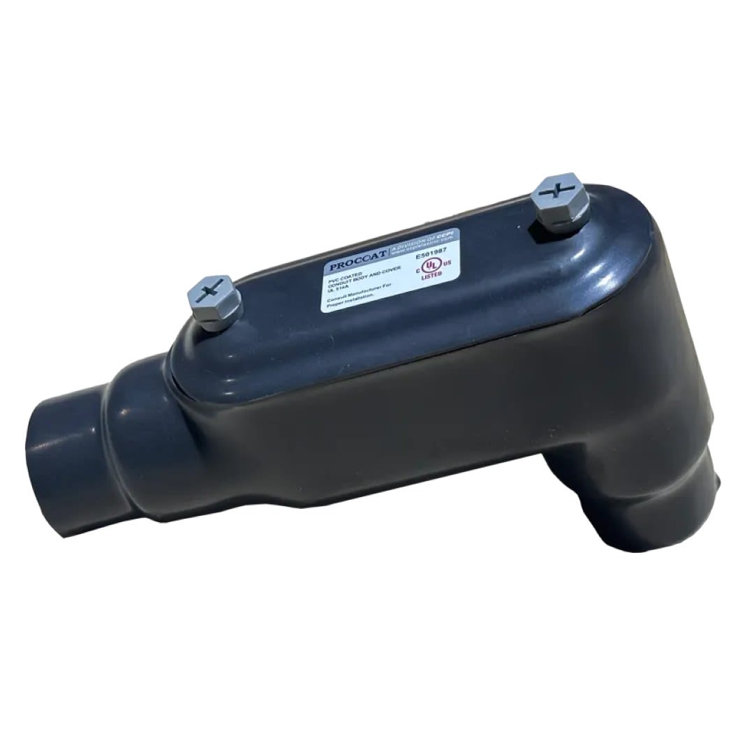 CAJA CONDULET FORM 7 TIPO LB 2-1/2'' REVESTIDA DE PVC ETL/UL PROCOAT