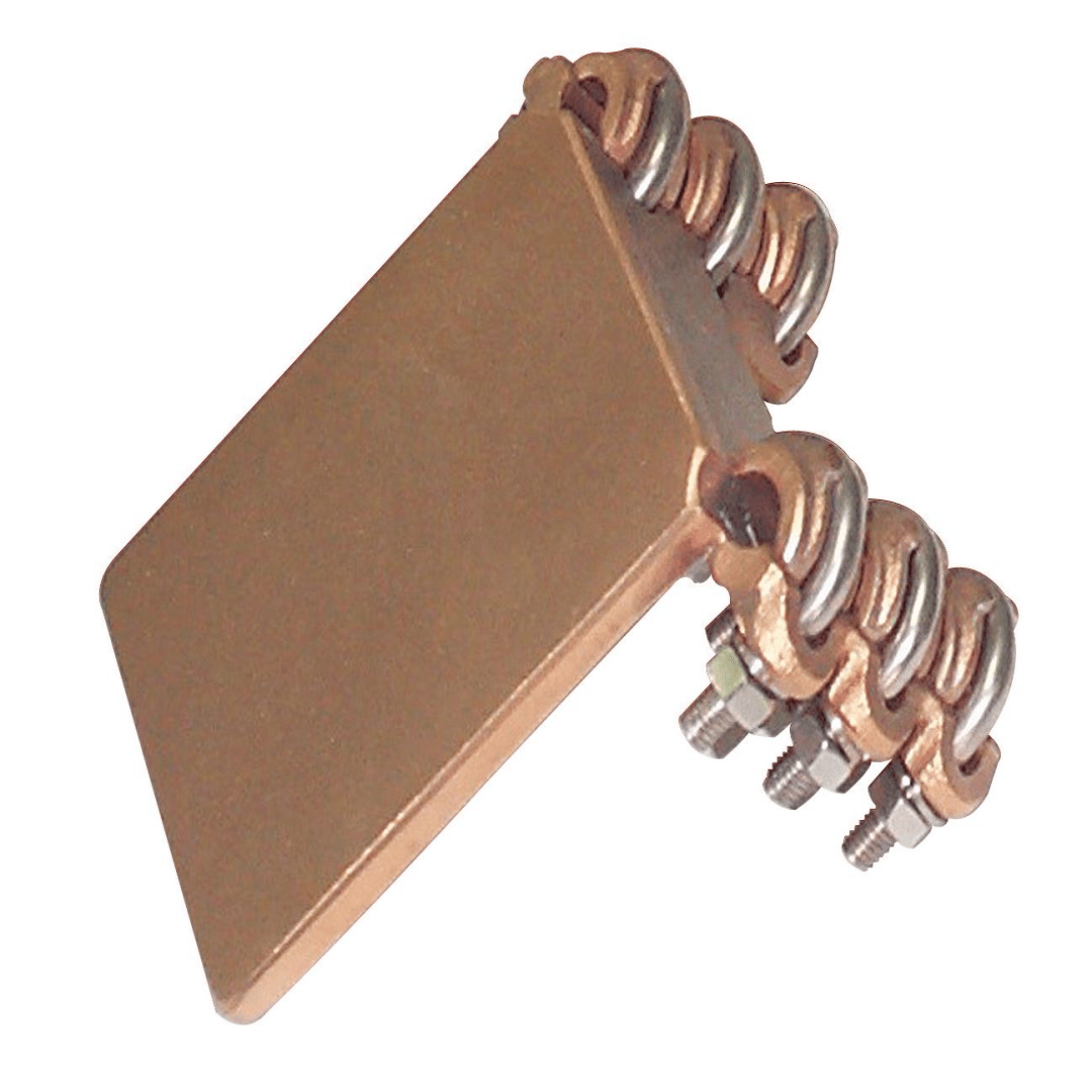 CONECTOR A 90° CABLE DUPLEX CU A PLETINA CU Ø:300-400/60MM LD3P.*-40044 ARAGCU AS