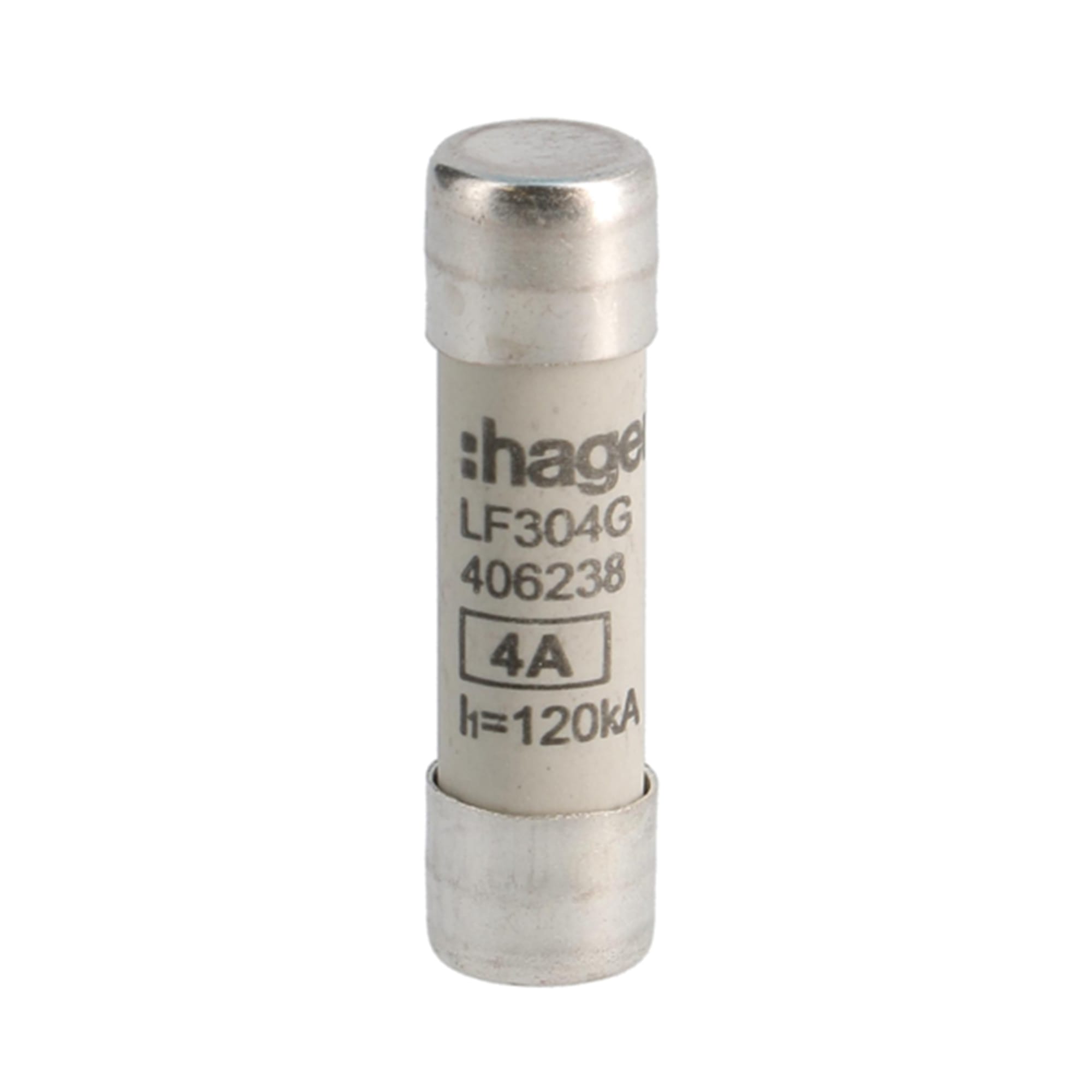 FUSIBLE CILÍNDRICO TIPO GG 4A 400V-120KA HAGER1