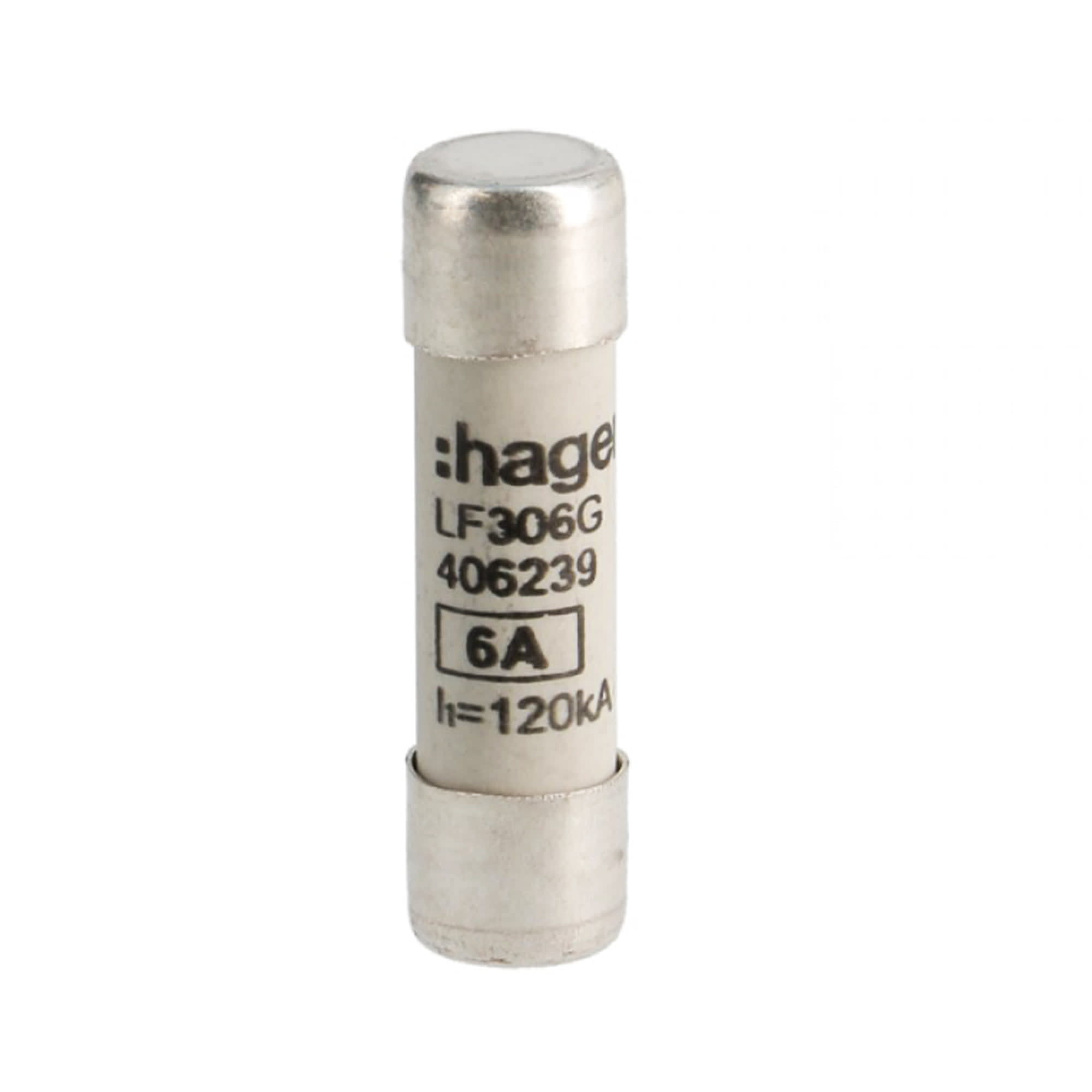 FUSIBLE CILÍNDRICO TIPO GG 6A 400V-120KA HAGER