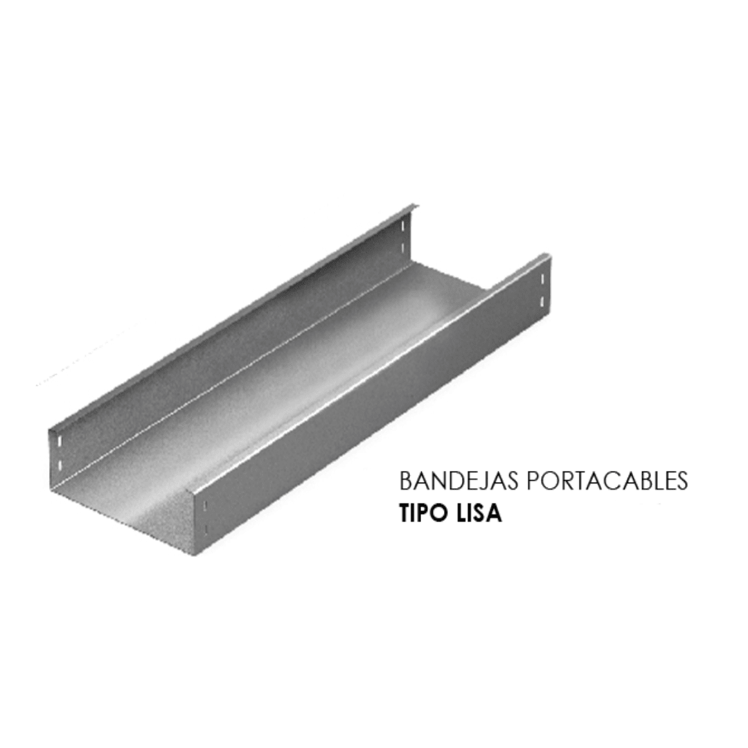 BANDEJA PORTACABLE TIPO LISA 200X50MM GALV. CALIENTE ARAGCU VM