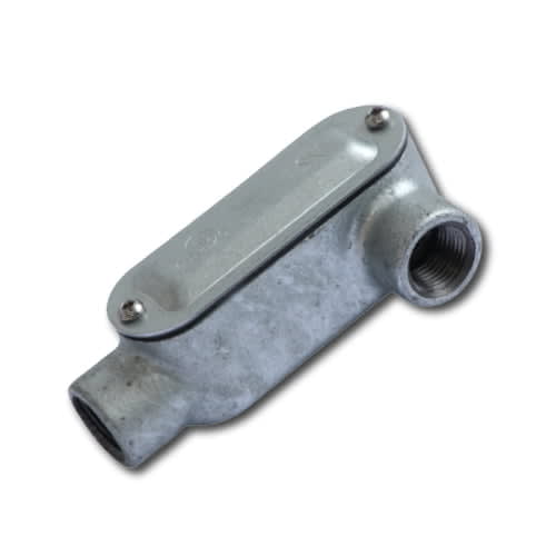 CAJA CONDULET TIPO LL 3/4'' FORM 5 HIERRO MALEABLE GALV EN CALIENTE C/TAPA C/EMP CON UL E254321 JJ