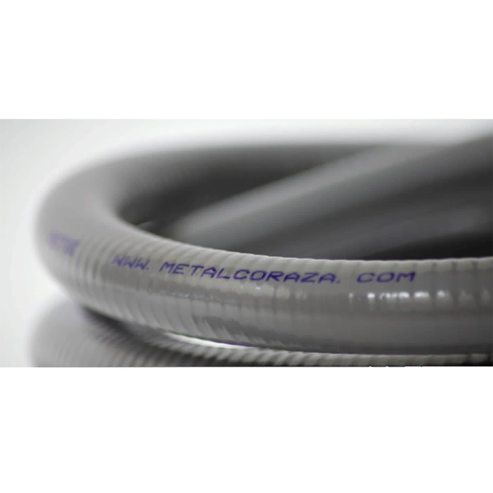TUBERIA CONDUIT FLEXIBLE CON FORRO DE PVC LIQUIDTIGHT 4'' (ROLLO: 25 MTS) MODELO: LQ METAL CORAZA