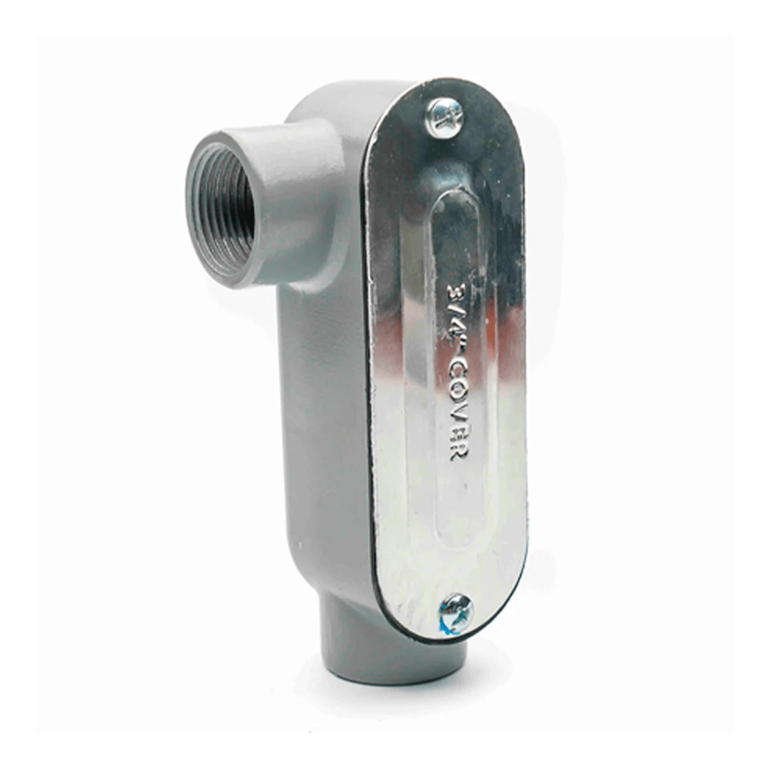 CAJA CONDULET TIPO LR 3/4'' FORM 35 DE ALUMINIO C/TAPA Y EMPAQUETADURA NAAVI CONDUIT