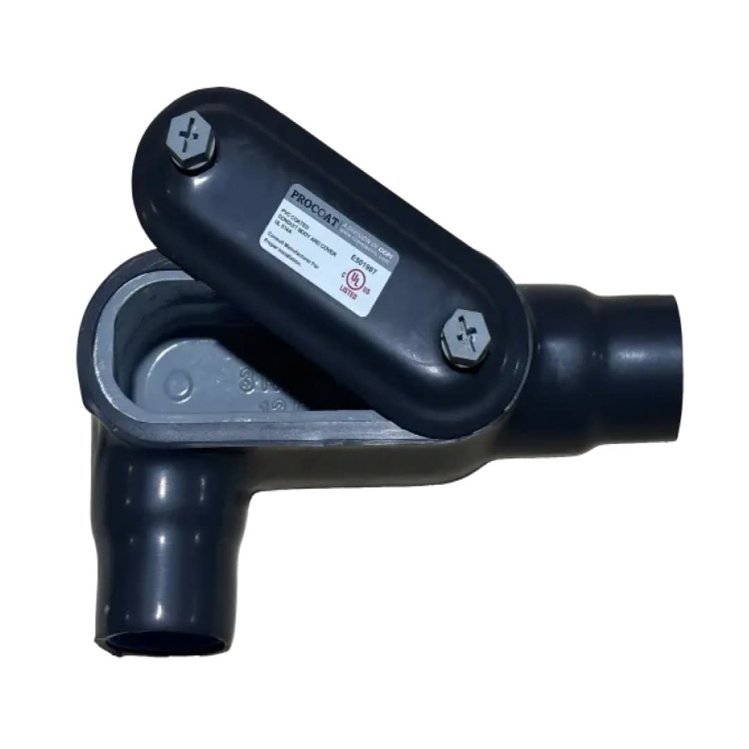 CAJA CONDULET FORM 7 TIPO LR 1-1/2'' REVESTIDA DE PVC ETL/UL PROCOAT2