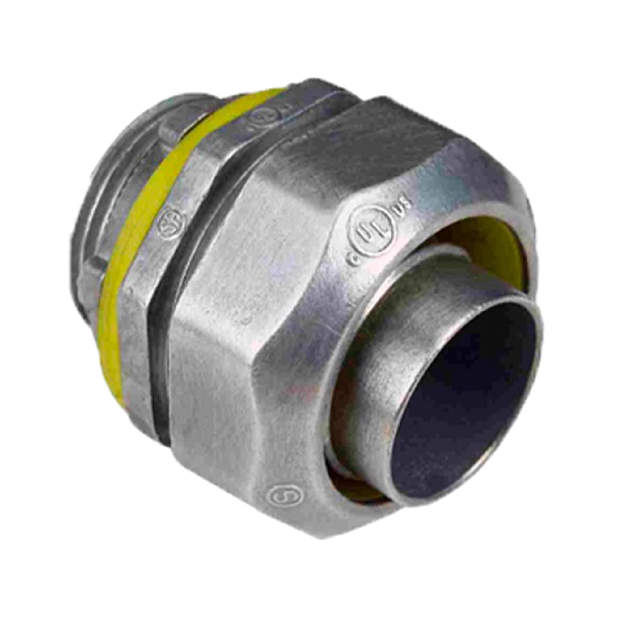 CONECTOR RECTO LIQUID TIGHT 1'' HIERRO MALEABLE HERMETICO ELECTRO GALVANIZADO CON UL E307843 JJ