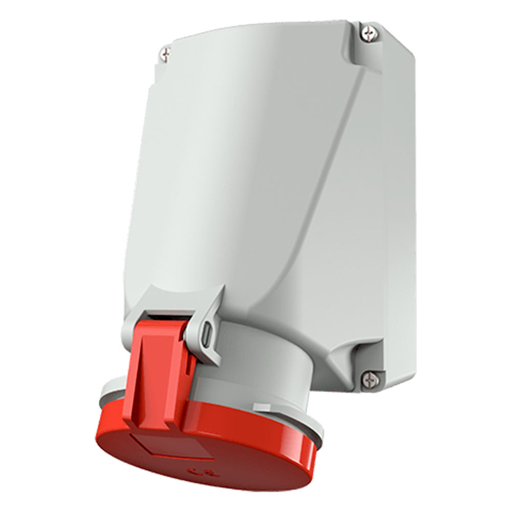 TOMA VISIBLE 63AMP 3P+N+T 415V ROJO 6H IP44 MENNEKES1