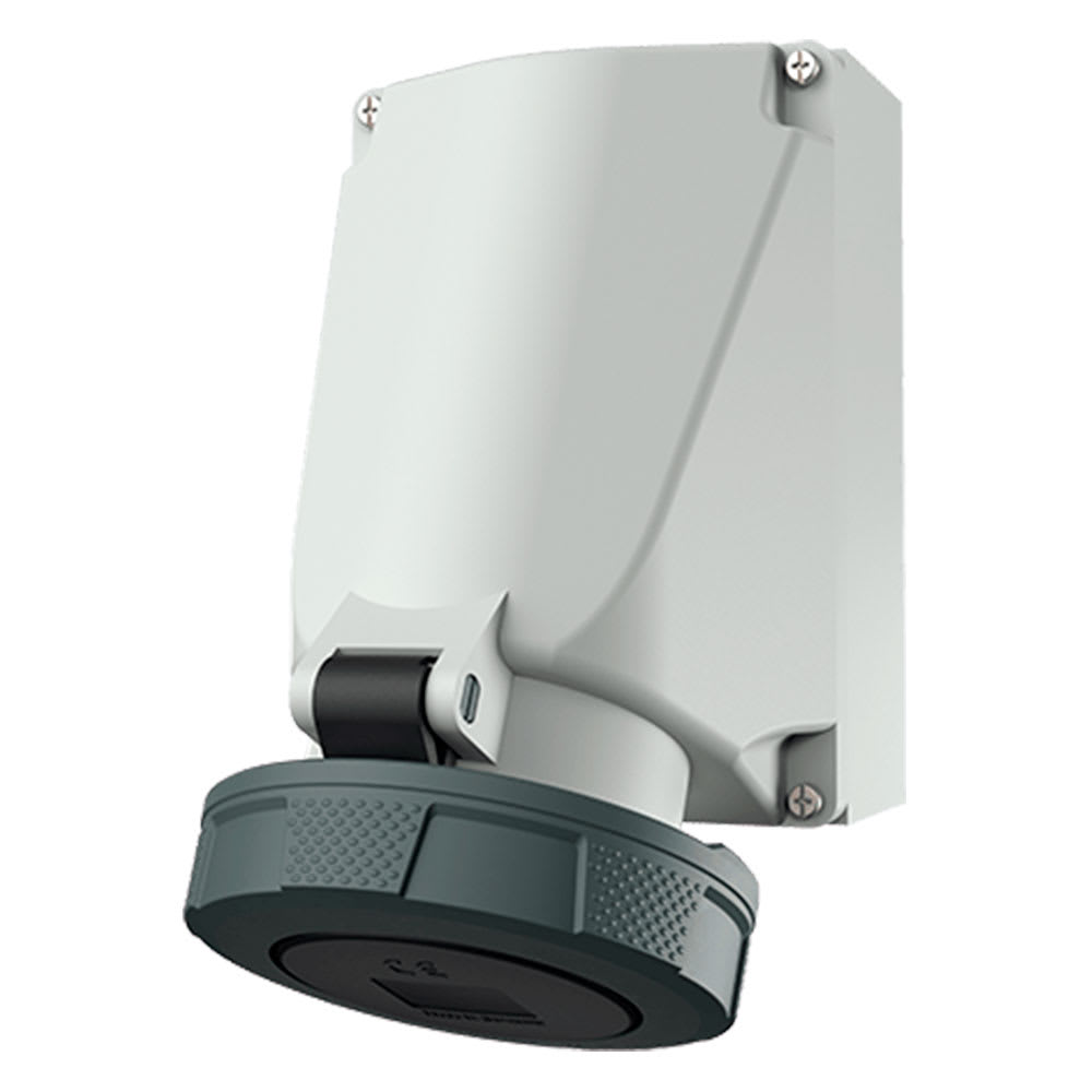 TOMA VISIBLE 63AMP 3P+T 500V NEGRO 7H IP67 MENNEKES