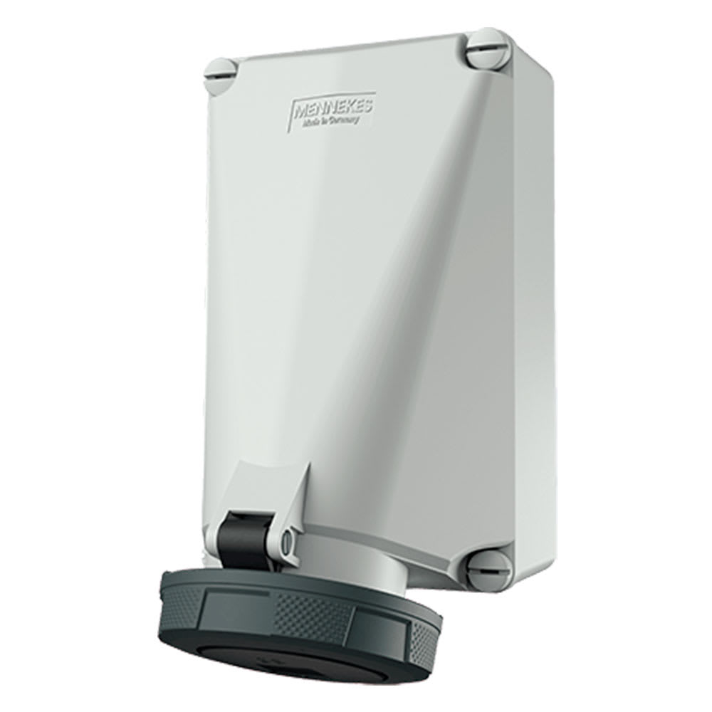 TOMA VISIBLE 125AMP 3P+T 500V NEGRO 7H IP67 MENNEKES