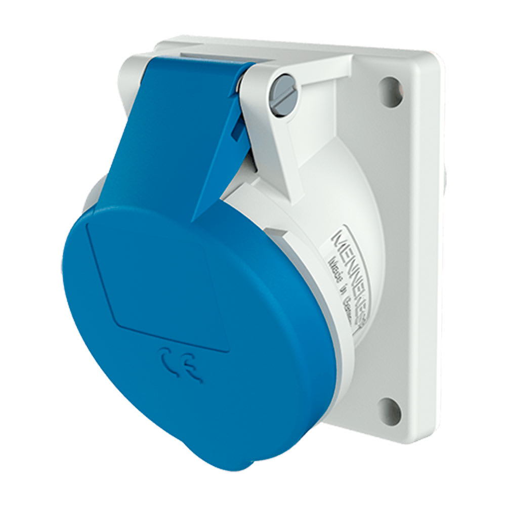TOMA EMPOTRABLE 16AMP 2P+T 250V AZUL 6H IP44 (INCLINADO) MENNEKES4