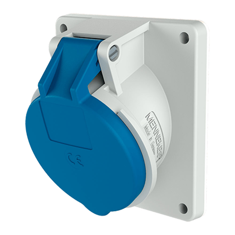 TOMA EMPOTRABLE 16AMP 3P+T 250V AZUL 9H IP44 (INCLINADO) MENNEKES4