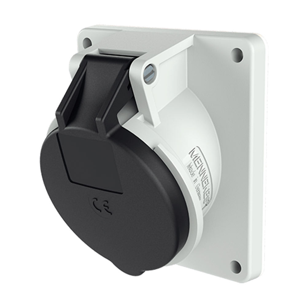 TOMA EMPOTRABLE 32AMP 3P+T 500V NEGRO 7H IP44 1497 MENNEKES Aragcu