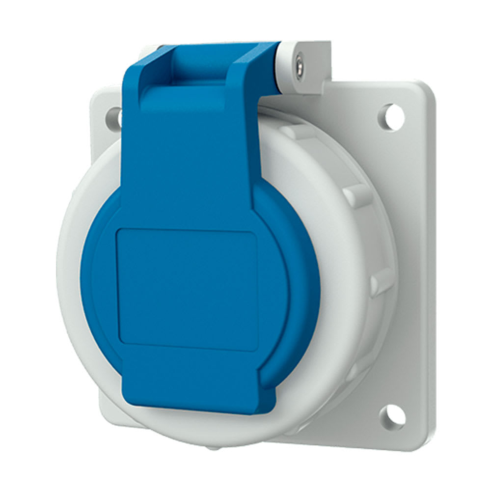TOMA EMPOTRABLE SCHUKO 16AMP 2P+T 250V AZUL IP68 MENNEKES