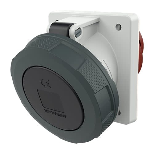 TOMA EMPOTRABLE 63AMP 3P+T 500V NEGRO 7H IP67 MENNEKES1