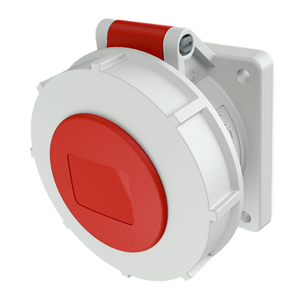 TOMA EMPOTRABLE 16AMP 2P+T 415V ROJO 9H IP67 MENNEKES