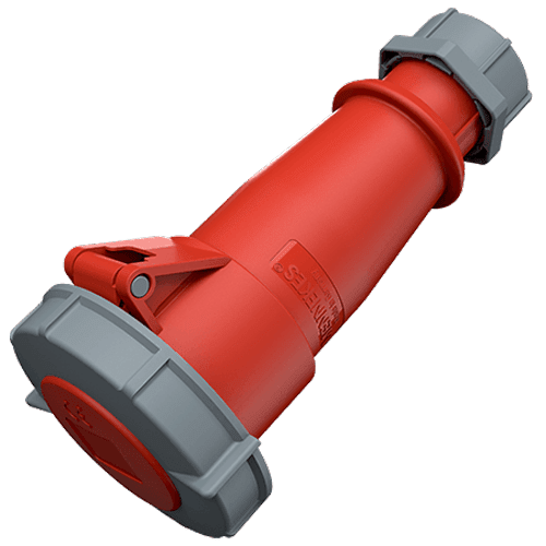 TOMA AEREO 32AMP 6P+T 415V ROJO 6H AM-TOP IP67 (CONTACTOS NIQUELADOS) MENNEKES1