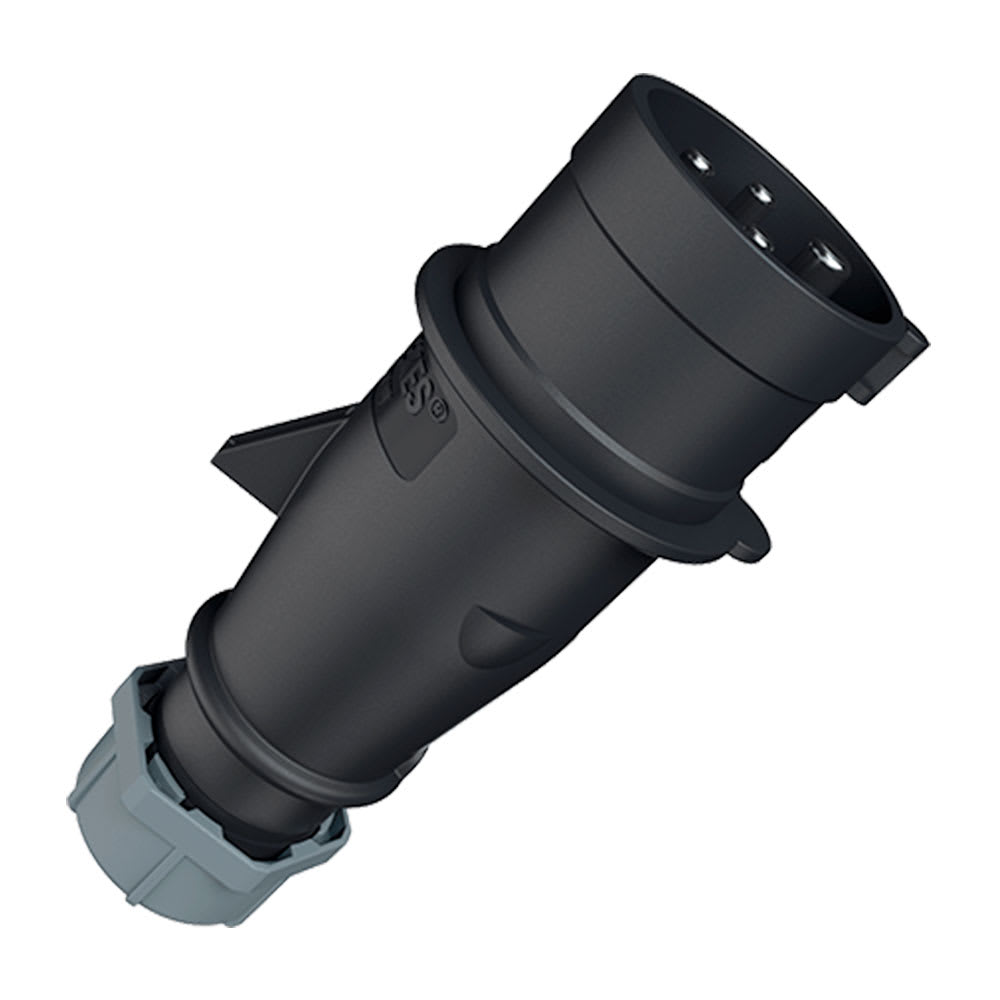 ENCHUFE 16AMP 3P+T 500V NEGRO 7H IP44 MENNEKES1