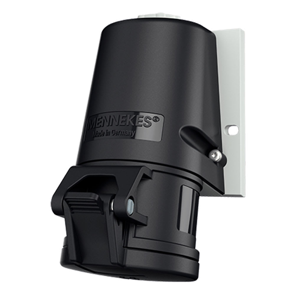 TOMA VISIBLE 32AMP 3P+T 500V NEGRO 7H IP44 MENNEKES1