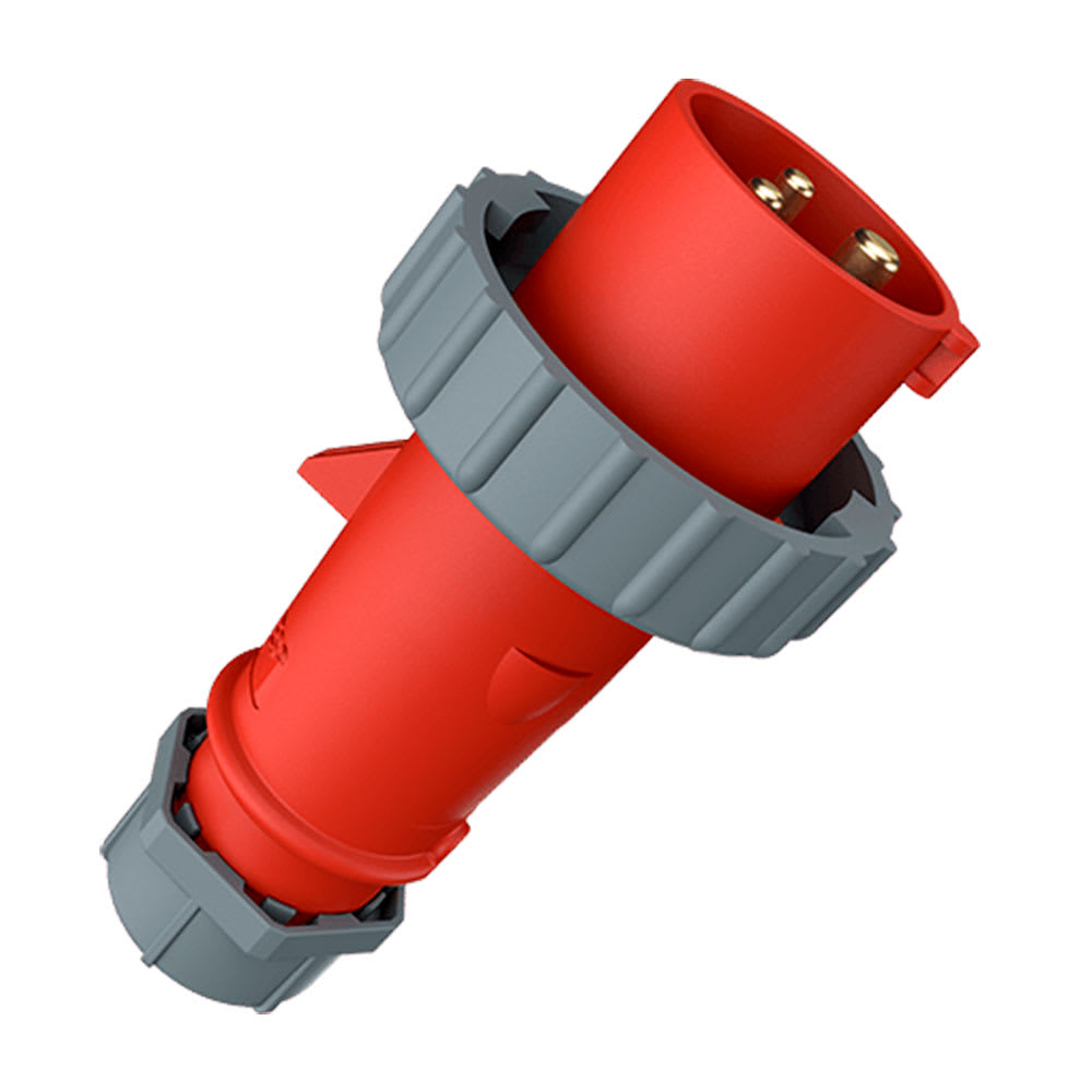 ENCHUFE 32AMP 2P+T 415V ROJO 9H IP67 MENNEKES1