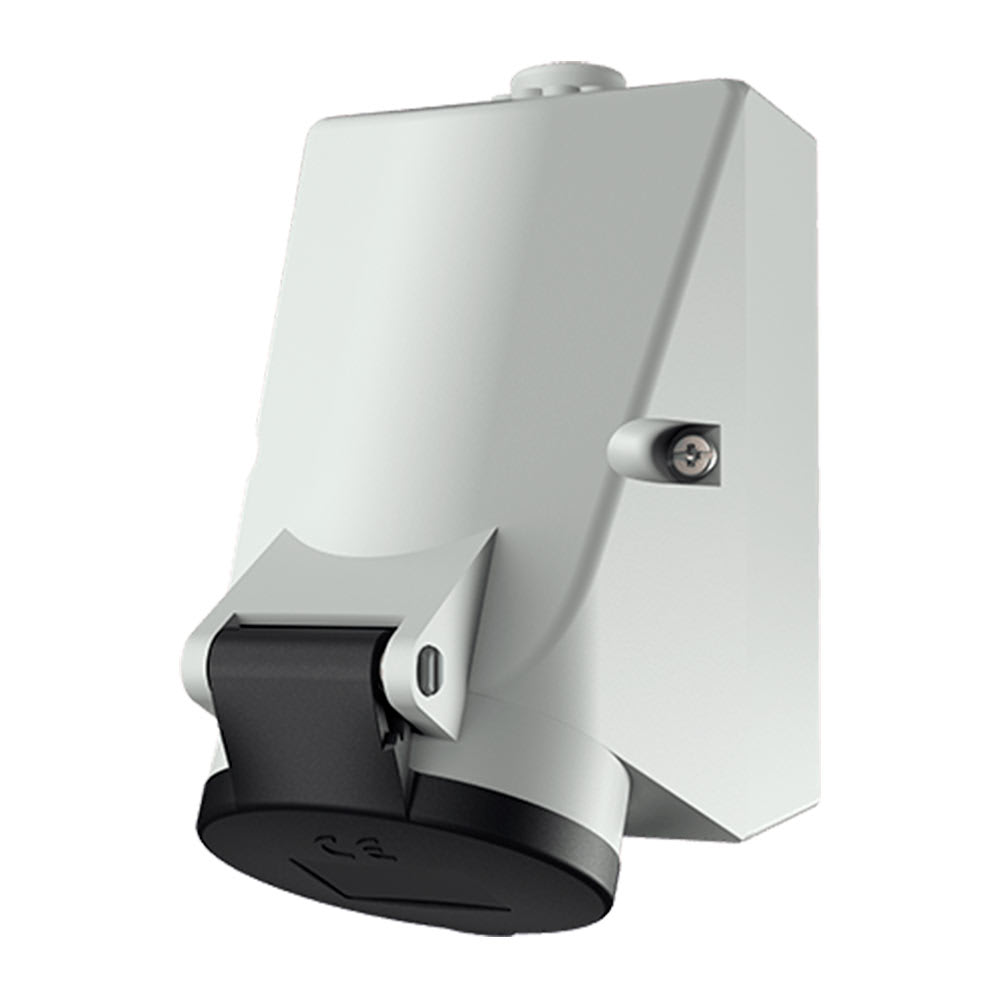 TOMA VISIBLE 16AMP 3P+T 500V NEGRO 7H IP44 MENNEKES