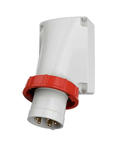 ENCHUFE ADOSABLE 63A 3P+N+T 415V ROJO 6H IP67 MENNEKES