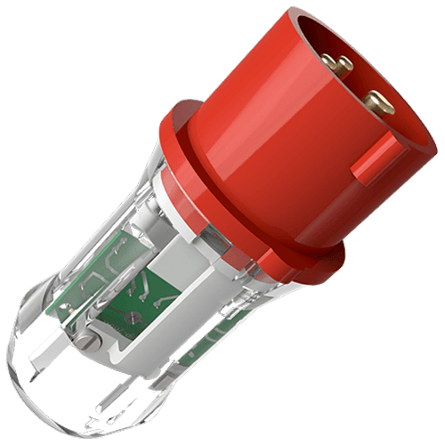 ENCHUFE PROBADOR SECUENCIA DE FASES 32AMP 3P+T 380-440V ROJO 3H MENNEKES