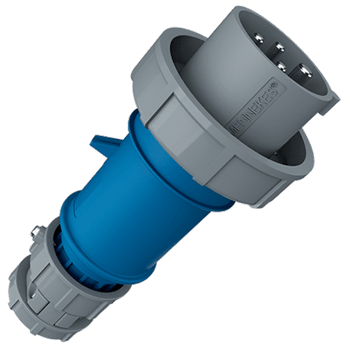 ENCHUFE 32AMP 3P+T 230V AZUL 9H IP67 POWERTOP PLUS (PINES NIQUELADOS) MENNEKES1